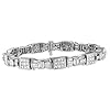 14K White Gold Princess and Baguette-Cut Diamond Mod Bow Bracelet (9.00 cttw, G-H Color, VS2-SI1 Clarity)