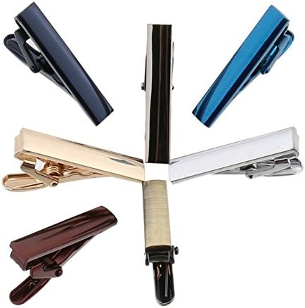Argositment Fashion Alloy Tie Clip Set for Men with Packing Mixed Colors
