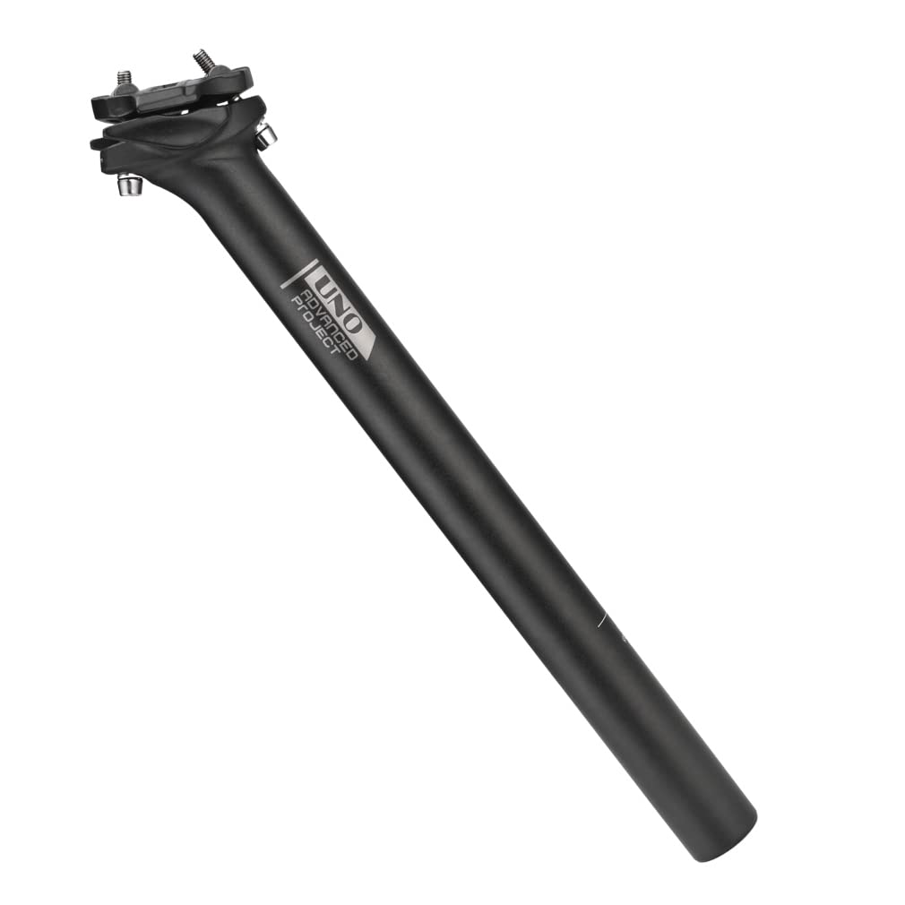 FOMTOR Bike Seatpost, 31.6mm x 350mm, Aluminium, Black, MTB, Road, BMX