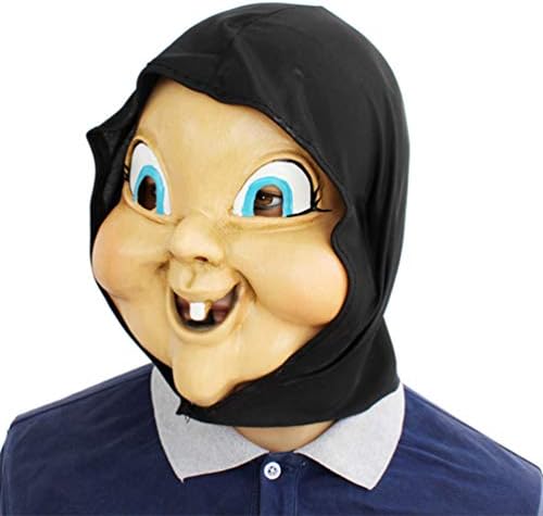 Novelty Halloween Cosplay Costume Masquerade Party Happy Death Day Latex Creepy Scary Horror Head Mask