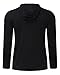 PODOM Men's Long Sleeve Pullover Hoodies T Shirt Casual Sweatshirt V Neck Tops Jersey Sweater