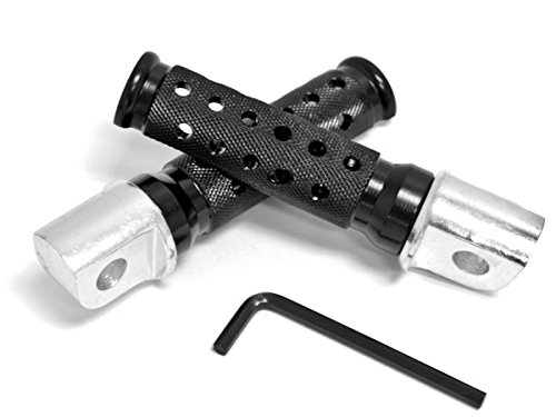2PCS Motorstar Motorcycle Racing Parts Rider Billet Aluminum Footrests Rests Foot Pegs Pedal Kit Rear Fit For Kawasaki ZX900 Ninja ZX-9R 1994 1995 1996 1997 1998 1999