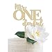 Gold Mr Onederful Cake Topper | 1st Birthday Decorations | One Derful Party Supplies