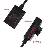 Button Spy Camera, Super Mini 1280×960 HD Portable Video Recorder Home Security 2 Meter Line Cam