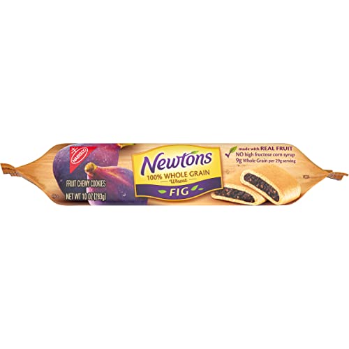 NEWTONS 100% WHOLE GRAIN WHEAT SOFT & FRUIT CHEWY FIG COOKIES, (FIG BARS), 10 OZ PACK