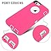 MAXCURY for iPhone 6 Plus Case, iPhone 6s Plus Case for Girls, Heavy Duty Shockproof Case for Women, Built-in Screen Protector Protective Phone Cover for 6 Plus/6s Plus (Rose/White)