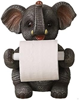 JYFG Toilet Roll Holder- Bath Installations 3D Unique Animal Cartoon Desktop Roll Holder Suitable For Bathroom-Kitchen-Living Room, elephant
