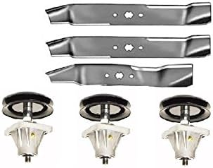 Lawnmowers Parts &amp; Accessories NEW Cub Cadet MTD 46" Mower Spindle &amp; Blade Set LT1045 LT1046 918-0660 918-0625B SHIP FROM USA