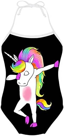 STARTERY Cutie Swing Animal Pattern 3-8T Baby Girl's One Piece Swimsuit Sunwear Bathing Suit (5-6T, Unicorn)