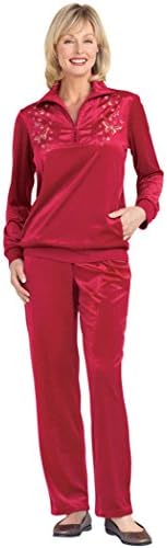 Velour Embroidered Pantset