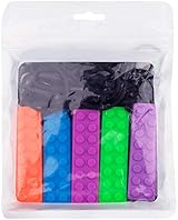 Novelfun Sensory Chew Necklace 5 Pack Silicone Teething Autism SPD Toy view 2