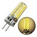 GLMING 5W GY6.35 72-5730 SMD LED Bulb G6.35 Bi-pin base AC12V DC12V-24V Silicone Crystal Corn Bulb 450Lumens Warm White Pack of 2