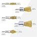 Rustark 9 Packs Wire Drill Brush Sets 9 Size Brass Coated Wire Wheel and Cup Brush Set with 1/4 Inch Round Shank for Rust Paint Corrosion Removal Polishing