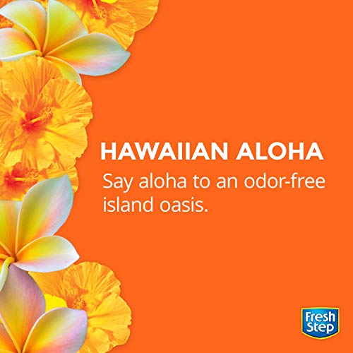 Fresh Step Scented Litter with the Power of Febreze, Clumping Cat Litter Hawaiian Aloha, 14