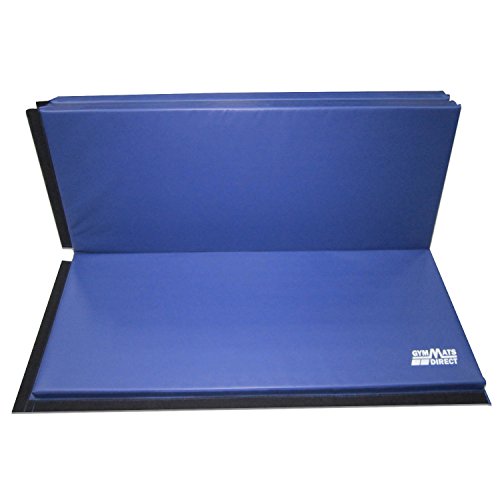 gymmatsdirect 5'x10'x2 Super Large Gymnastics Exercise Tumbling Mat, 5 Panels Folding Gym mats, Blue - Thumbnail 5