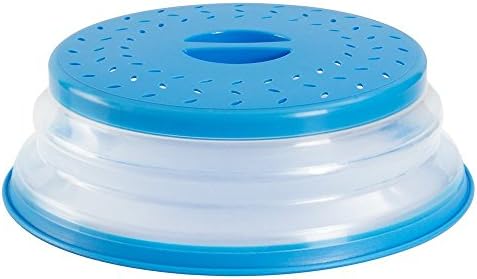 Collapsible Microwave Cover,BPA Free and Non-toxic【Blue】