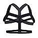 iiniim Mens Sexy Harness Belt Body Chest Lingerie Nylon Elastic Shoulder Strap Punk Gothic Rave Clubwear Black One Size