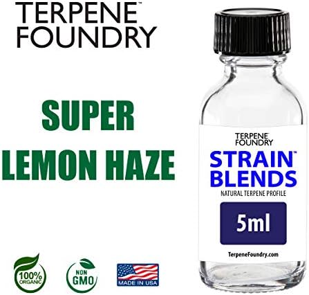 Terpene Foundry | Super Lemon Haze | 100% Pure & Organic | Terpene Strain Profile (5mL)