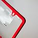 Circle Cool Red Chrome Powder Coated Stainless Steel License Plate Slim Two Hole Frame Holder Bracket