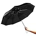 Compact Automatic Travel Umbrella with 10-Rib Strong Windproof Waterproof Anti UV - Sturdy,Portable and Lightweight for Easy Carrying - Auto Open/Close with Ergonomic Handle,Quality Assurance