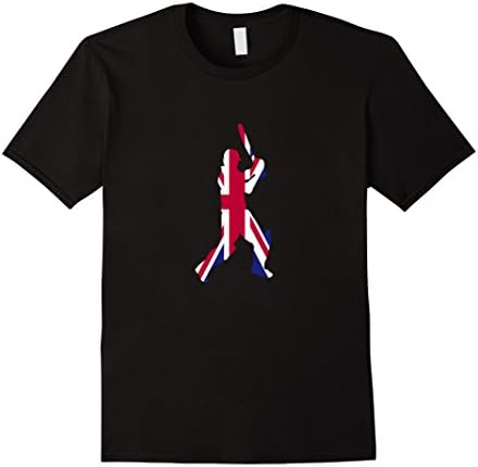 Men's England Cricket Team T-Shirt Medium Black