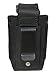 New Barsony Black Leather Single Magazine Pouch for Compact 9mm 40 45