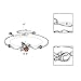 EleQueen 925 Sterling Silver Vintage Inspired Brown Crystals Queen Bee Link Bracelets for Women