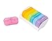 Small Weekly Pill Organizer 2 Times a Day, 7 Days Pill Box, Daily Pill Case, Rainbow-colors Pill Planner