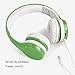 YUSONIC Toddler Headphones Wireless, Bluetooth Kid Headphones for Boys Girls,5 Button Easy use with Sharing Port, Built in Mic for Laptop Phones Computer (bs690 Green)