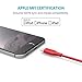 Anker Powerline 10ft Lightning Cable, MFi Certified for iPhone Xs/XS Max/XR/X / 8/8 Plus / 7/7 Plus / 6/6 Plus / 5s / iPad, and More (Red)