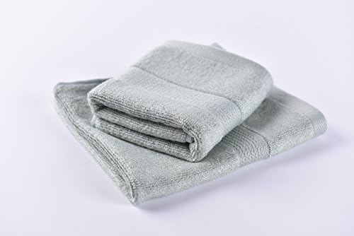 100% Bamboo Washcloths. Luxurious Set of 2 Easy to Clean with Organic and Soft By Right Purpose. Anti Bacterial and Durable. (Green)