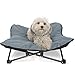 Paws & Pals Elevated Dog Bed, Indoor - Outdoor Pet Camping Raised Cot for Small or Medium Dogs & Cat with Folding Metal Frame and Off Ground Cooling Hammock