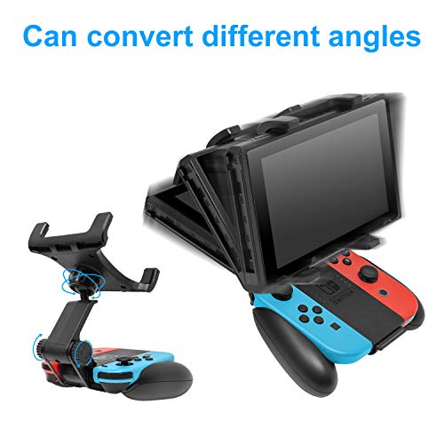 Handle Bracket for Nintendo Switch Joy-Con, Adjustable Clip Clamp Mount Holder for Nintendo Switch/Nintendo Switch Lite Console