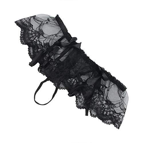 Greatangle-3-PezziSet-Donne-Sexy-Top-in-Pizzo-Velato-Calze-Autoreggenti-Reggicalze-Reggicalze-Set-di-Biancheria-Intima-Moda-e-Chic-Nero