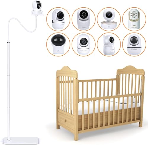 Dsocool 180cm Baby Monitor Floor Stand Holder Compatible with Infant Optics, Hello Baby, Nanit Floor Stand, Motorola, Vava, Baby Monitor Mount for 1/4'' Screw, Adjustable & Universal Mount
