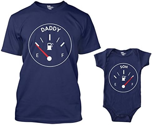 Daddy/Son Gas Meter Matching Bodysuit & Men's T-Shirt