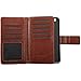 BENTOBEN iPhone SE Case, iPhone SE Wallet Case, Faux Leather Credit Card Slots Cash Holder Magnetic Folio Flip Cover Wrist Strap Protective Case for iPhone SE, Brown