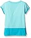 adidas Little Girls' Short Sleeve Graphic Tee Shirts, Aqua, 6