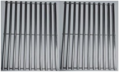 Zljoint Stainless Steel Cooking Grid Replacement Fit Brinkmann810-9490-0, Grill Master, Nexgrill and Uniflame GBC091W,GBC940WIR Gas Grills and Others, Set of 2