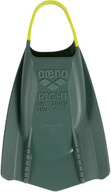 Arena Powerfin Pro II Training Fins Silicone Short Blade Left Right Sage Arctic view 3