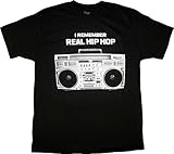 ISB Products Ill Street Blues I Remember Real Hip Hop with Boombox Radio T-Shirt - 2X - Black