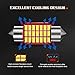 SEALIGHT 31mm Festoon DE3175 LED Bulb 21 SMD 3014 Chipsets 6500K White for DE3021 3022 3021 3175 Car Interior Lights Map Dome Door Courtesy Light Bulbs
