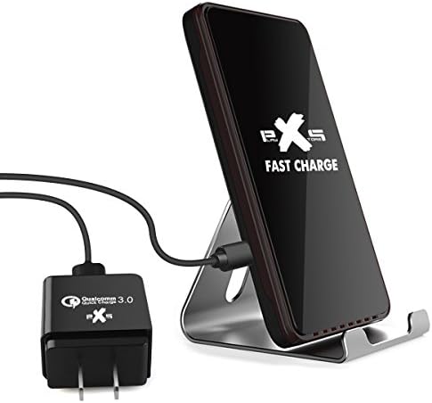 PLAY X STORE Fast Wireless Charger, QI Wireless Charging Stand with QC 3.0 Adapter for iPhone X, iPhone 8, Samsung S8, S8 Plus, S7, S7 Edge Plus, Note 5