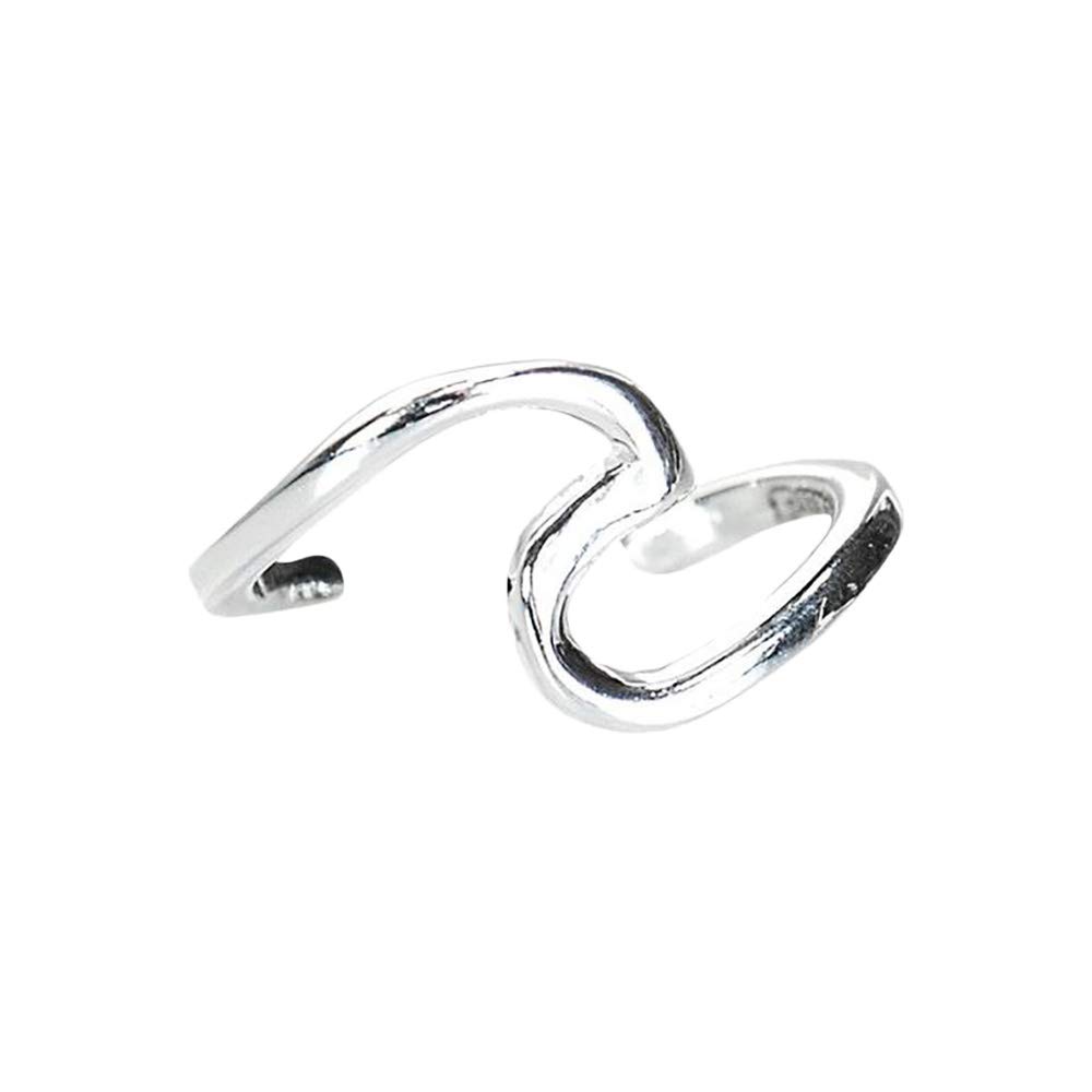 Pura Vida Silver Wave Ear Cuff Earrings Exclusive Design925 Sterling