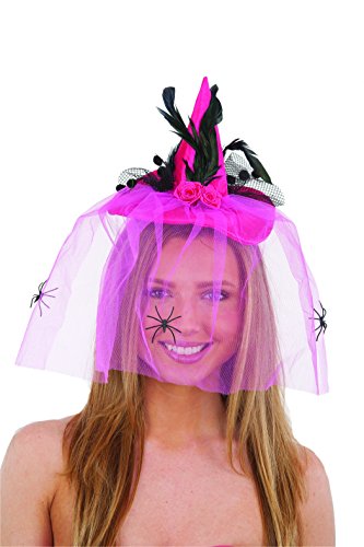 Jacobson Hat Company Women's Witch Hat with Veil Headband