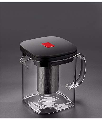 Teekanne für 2 Tassen Glas Teapot Heisse und kalte Getränke Caffee 1100ml