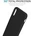 TOZO for iPhone X Case, Soft TPU Gel Skin [1.0mm Ultra Thin] slim Soft Protective Cover (TPU Matte Soft Black)