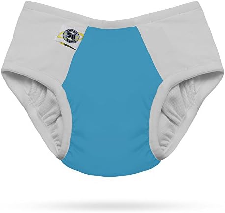 Pull-on Undies 2.0 Stretchy Waterproof Potty Training Pants and Toilet Training Underwear (2X, Aqua)
