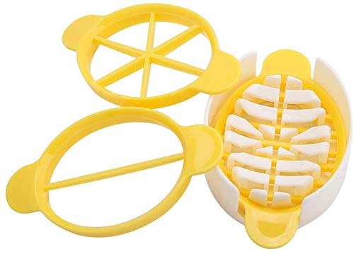 Egg Cutter, 3 In 1 Boiled Egg Slicer Egg Chopper Preserved Eggs Cutter for Kitchen Home Restaurant Tool Stainless Steel Precision Blade for Easy Slicing Chopping