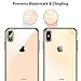 RANVOO Clear iPhone Xs Max Case, Soft Silicone Cover with Gold Electroplated Bumper Thin Slim Fit Case for iPhone Xs Max 6.5 Inch (2018), Gold